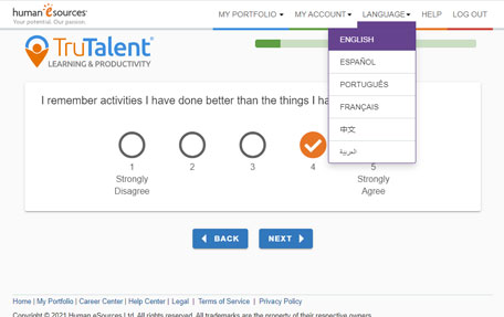 TruTalent Learning & Productivity Assessment in Spanish